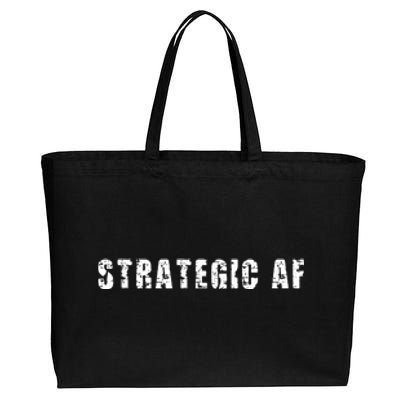 Strategy Game Player As Strategic AF Cotton Canvas Jumbo Tote