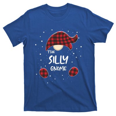 Silly Gnome Plaid Matching Family Christmas Pajamas Gift Great Gift T-Shirt