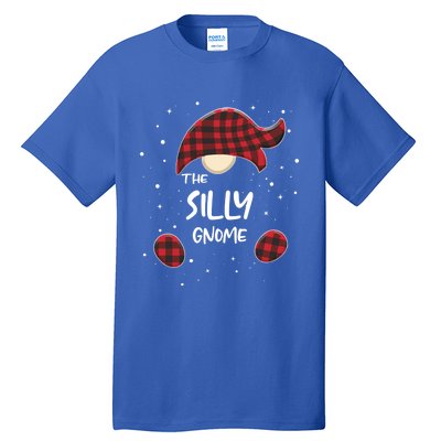 Silly Gnome Plaid Matching Family Christmas Pajamas Gift Great Gift Tall T-Shirt