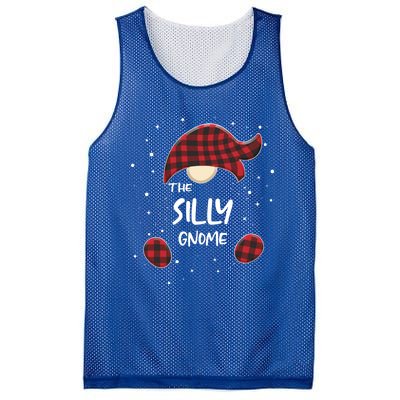 Silly Gnome Plaid Matching Family Christmas Pajamas Gift Great Gift Mesh Reversible Basketball Jersey Tank