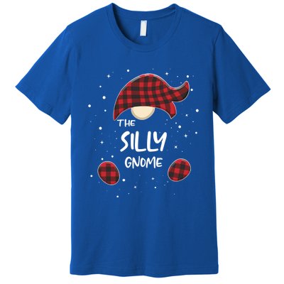 Silly Gnome Plaid Matching Family Christmas Pajamas Gift Great Gift Premium T-Shirt