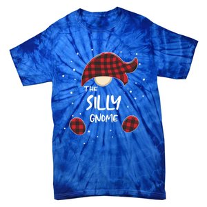 Silly Gnome Plaid Matching Family Christmas Pajamas Gift Great Gift Tie-Dye T-Shirt