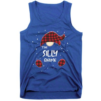 Silly Gnome Plaid Matching Family Christmas Pajamas Gift Great Gift Tank Top