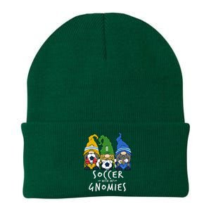 Soccer Gnomes Playing Soccer With My Gnomies Knit Cap Winter Beanie