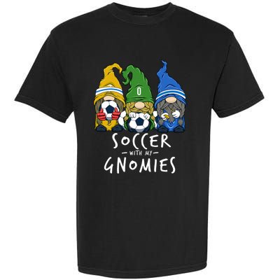 Soccer Gnomes Playing Soccer With My Gnomies Garment-Dyed Heavyweight T-Shirt