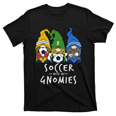 Soccer Gnomes Playing Soccer With My Gnomies T-Shirt