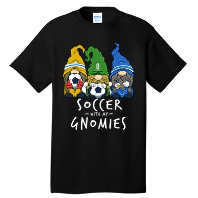 Soccer Gnomes Playing Soccer With My Gnomies Tall T-Shirt