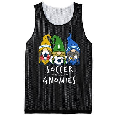 Soccer Gnomes Playing Soccer With My Gnomies Mesh Reversible Basketball Jersey Tank