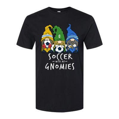 Soccer Gnomes Playing Soccer With My Gnomies Softstyle CVC T-Shirt