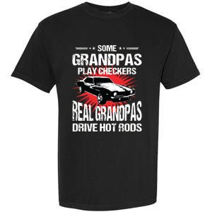 Some Grandpas Play Checkers Cars Racing Garment-Dyed Heavyweight T-Shirt