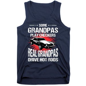 Some Grandpas Play Checkers Cars Racing Tank Top