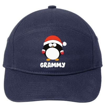 Santa Grammy Penguin Christmas Family Matching Costume Gift 7-Panel Snapback Hat