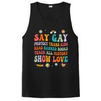 Say Gay Protect Tran Read Banned Books Lgbt PosiCharge Competitor Tank