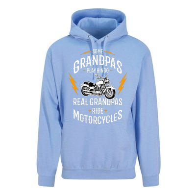 Some Grandpas Play Bingo Real Grandpas Ride Motorcycles Unisex Surf Hoodie