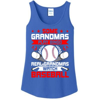 Some Grandmas Play Bingo Real Grandmas Watch Baseball Gift Ladies Essential Tank