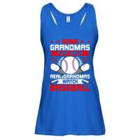 Some Grandmas Play Bingo Real Grandmas Watch Baseball Gift Ladies Essential Flowy Tank