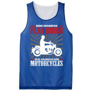 Some Grandpas Play Bingo Real Grandpas Ride Motorcycles Cool Gift Mesh Reversible Basketball Jersey Tank