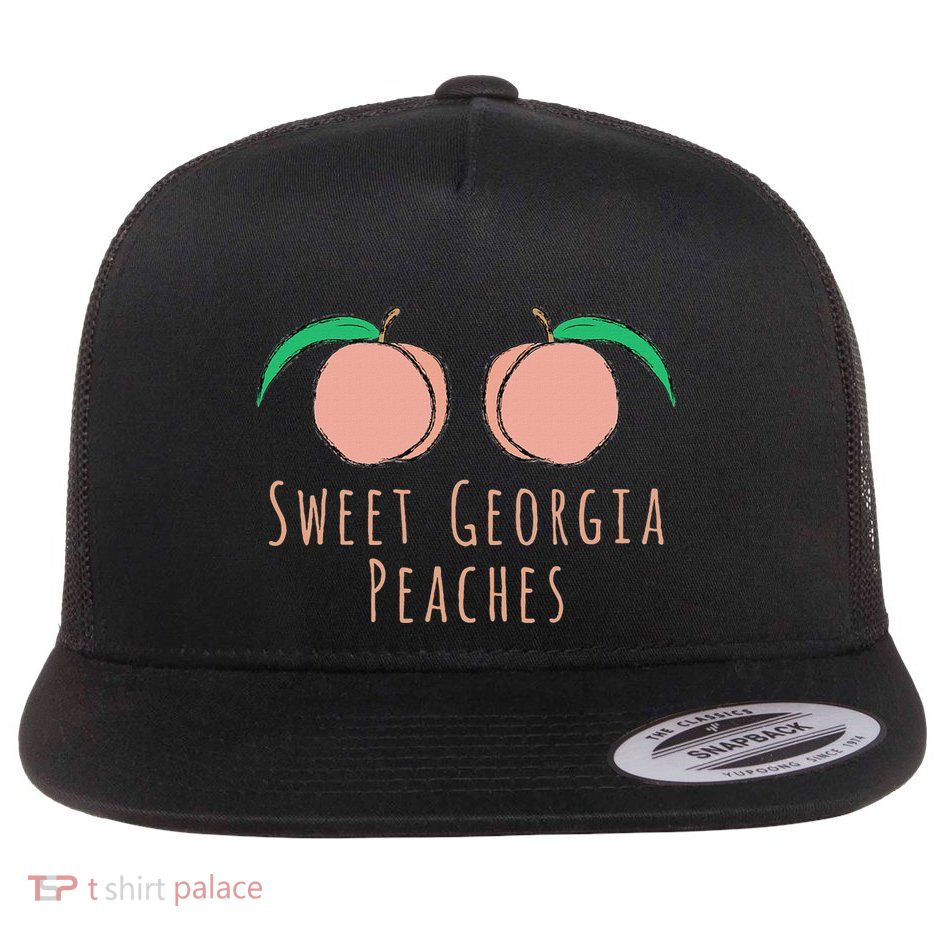 Sweet Georgia Peaches State Of Georgia Peach Flatbill Hat
