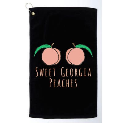 Sweet Georgia Peaches State Of Georgia Peach Golf Towel