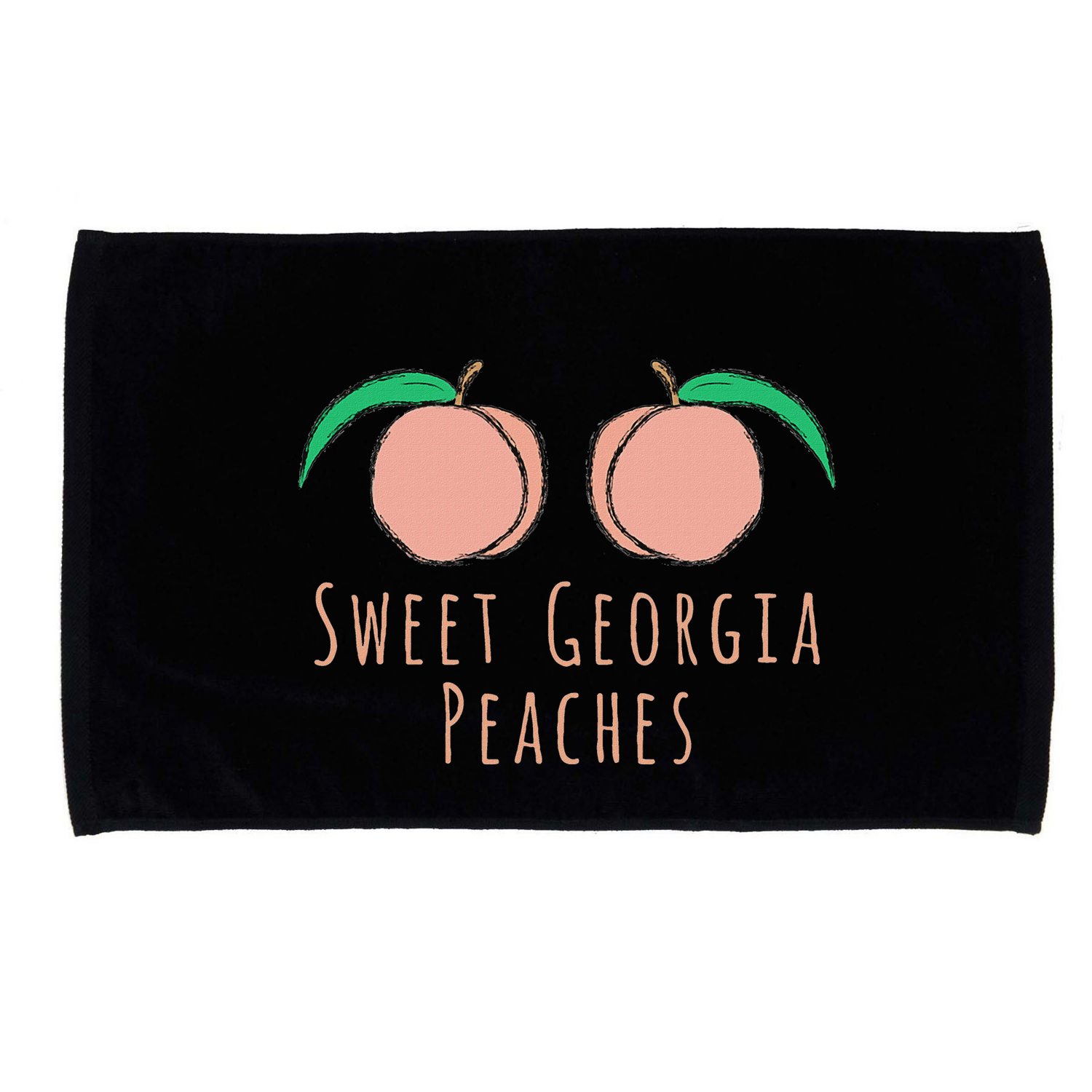Sweet Georgia Peaches State Of Georgia Peach Microfiber Hand Towel