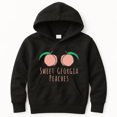Sweet Georgia Peaches State Of Georgia Peach Kids Hoodie