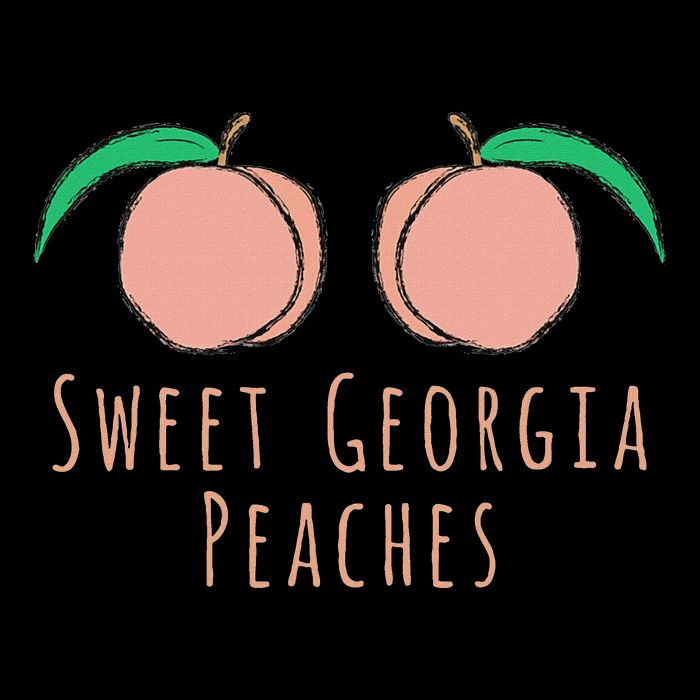 Sweet Georgia Peaches State Of Georgia Peach Zip Tote Bag