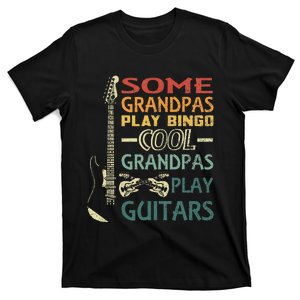 Some Grandpas play Bingo Cool Grandpas play Guitars T-Shirt