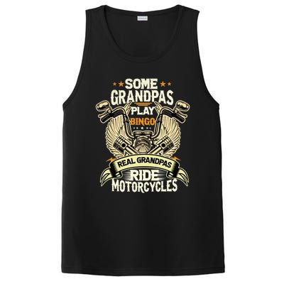 Some Grandpas Play Bingo Real Grandpas Ride Motorcycles Gift PosiCharge Competitor Tank