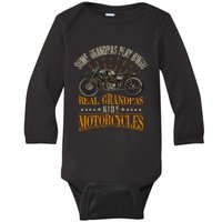 Some Grandpas Play Bingo Real Grandpas Ride Motorcycles Baby Long Sleeve Bodysuit