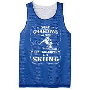 Some Grandpas Play Bingo Real Grandpas Go Skiing Meaningful Gift Mesh Reversible Basketball Jersey Tank