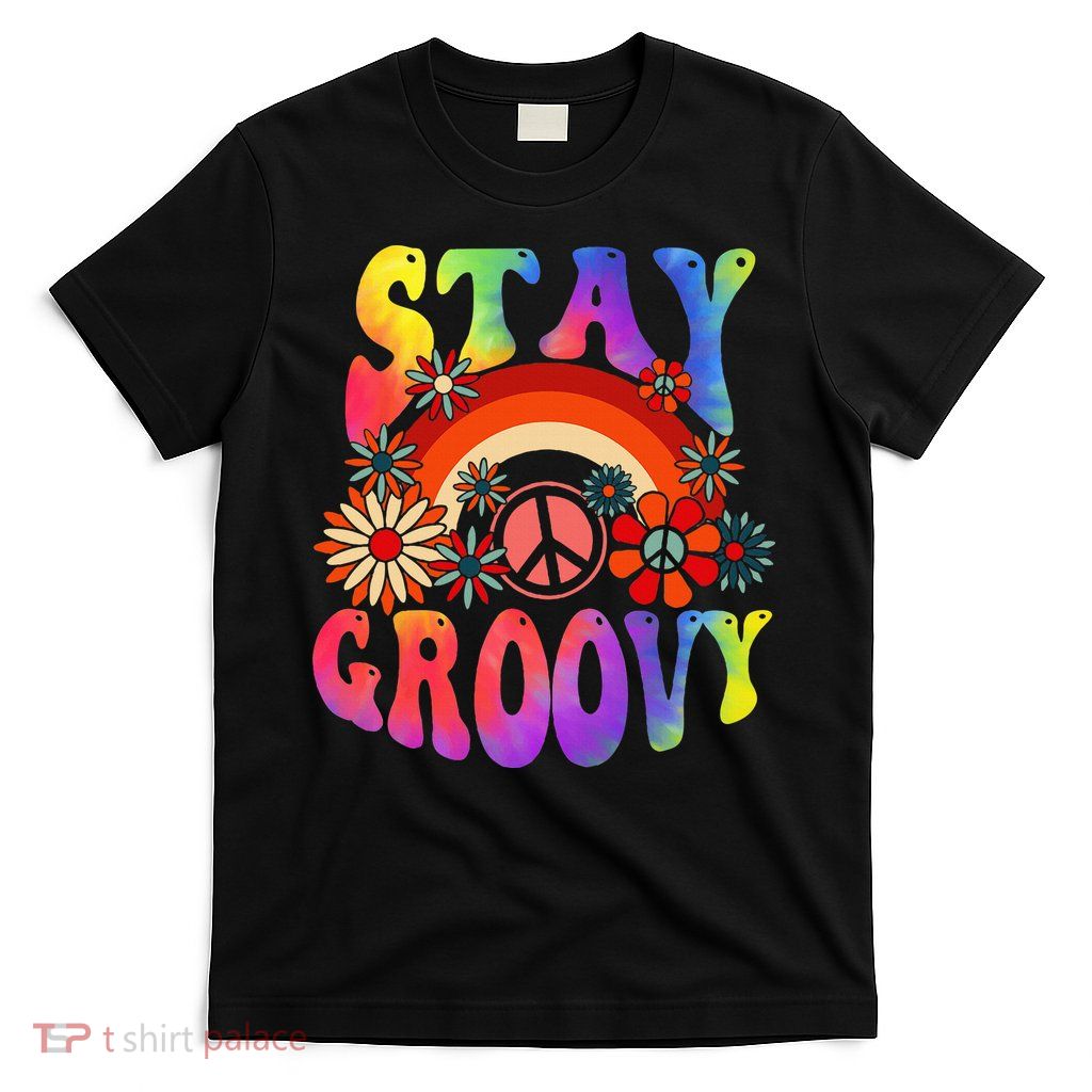 Stay Groovy Peace Sign Halloween T-Shirt