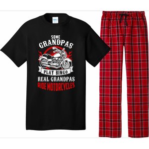 Some Grandpas Play Bingo Real Grandpas Ride Motorcycles Meaningful Gift Pajama Set