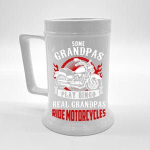 Some Grandpas Play Bingo Real Grandpas Ride Motorcycles Meaningful Gift Beer Stein