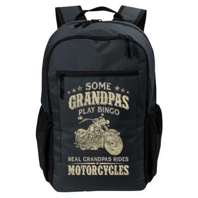 Some Grandpas Play Bingo Real Grandpas Ride Motorcycles Gift Daily Commute Backpack