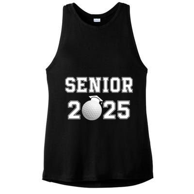 Senior Golf Player Class Of 2025 Senior High School Grad Senior Class Of 2025 Ladies PosiCharge Tri-Blend Wicking Tank