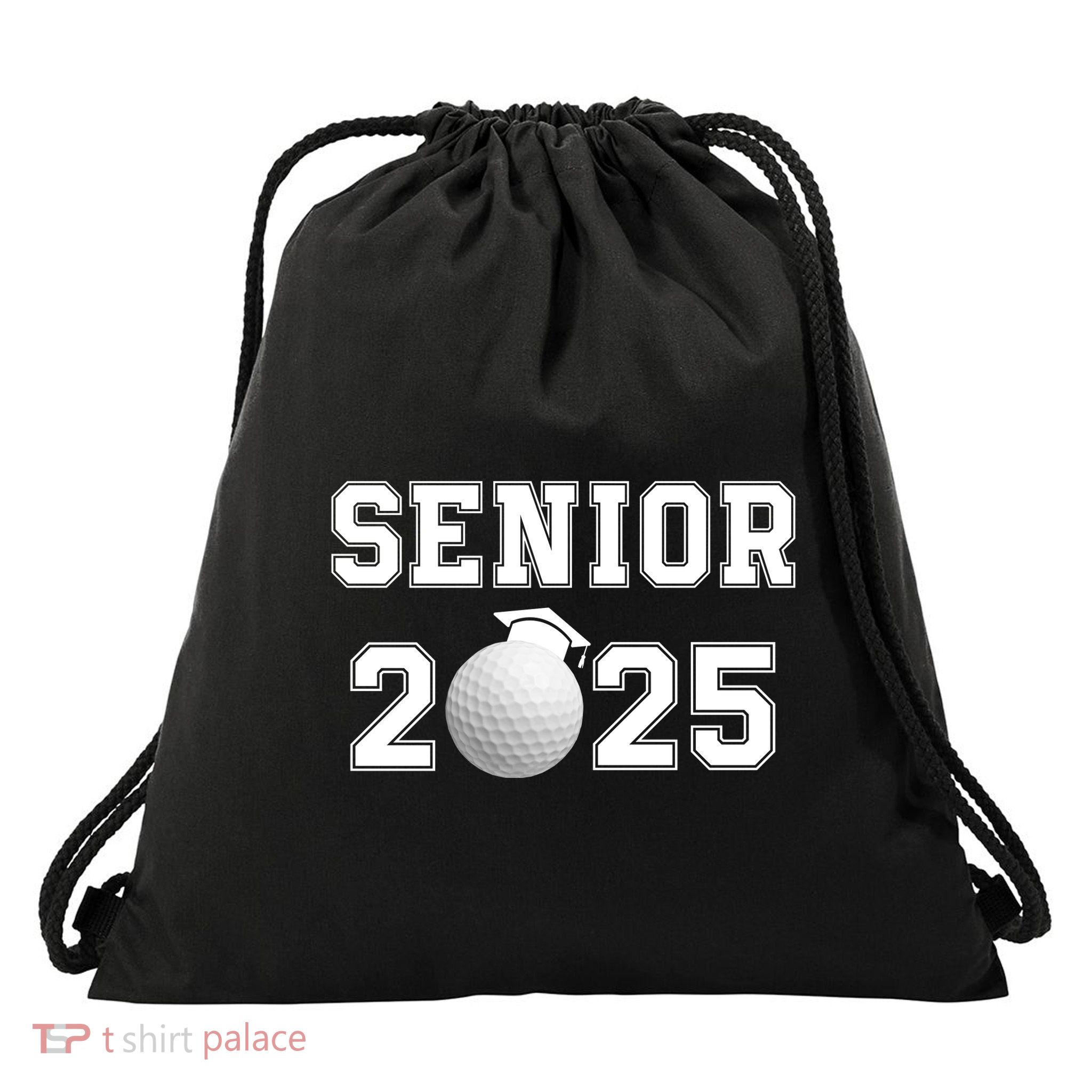 Senior Golf Player Class Of 2025 Senior High School Grad Senior Class Of 2025 Drawstring Bag