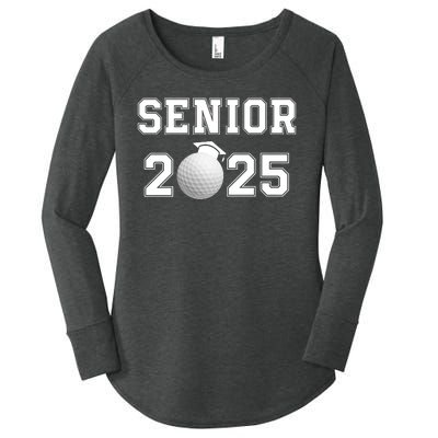 Senior Golf Player Class Of 2025 Senior High School Grad Senior Class Of 2025 Women's Perfect Tri Tunic Long Sleeve Shirt