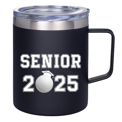 Senior Golf Player Class Of 2025 Senior High School Grad Senior Class Of 2025 12oz Stainless Steel Coffee Mug
