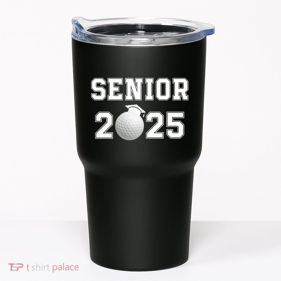 Senior Golf Player Class Of 2025 Senior High School Grad Senior Class Of 2025 Tumbler