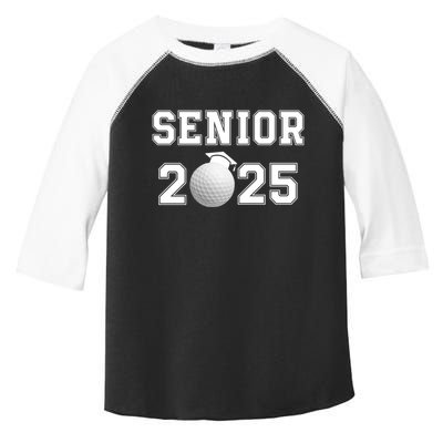 Senior Golf Player Class Of 2025 Senior High School Grad Senior Class Of 2025 Toddler Fine Jersey T-Shirt