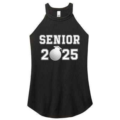 Senior Golf Player Class Of 2025 Senior High School Grad Senior Class Of 2025 Women's Perfect Tri Rocker Tank