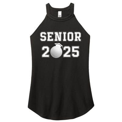 Senior Golf Player Class Of 2025 Senior High School Grad Senior Class Of 2025 Women's Perfect Tri Rocker Tank