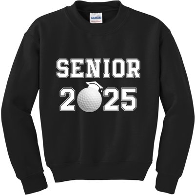Senior Golf Player Class Of 2025 Senior High School Grad Senior Class Of 2025 Kids Sweatshirt