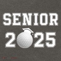 Senior Golf Player Class Of 2025 Senior High School Grad Senior Class Of 2025 Cotton Canvas Backpack