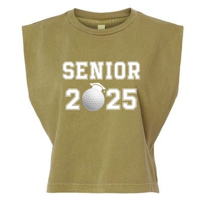Senior Golf Player Class Of 2025 Senior High School Grad Senior Class Of 2025 Garment-Dyed Women's Muscle Tee