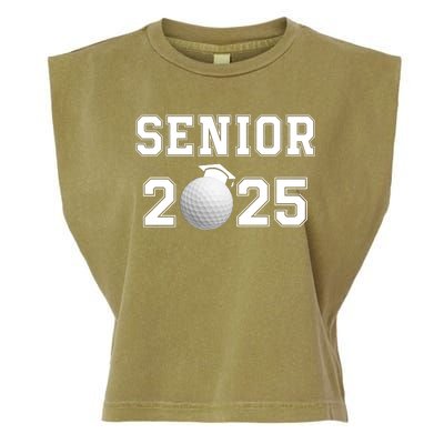 Senior Golf Player Class Of 2025 Senior High School Grad Senior Class Of 2025 Garment-Dyed Women's Muscle Tee