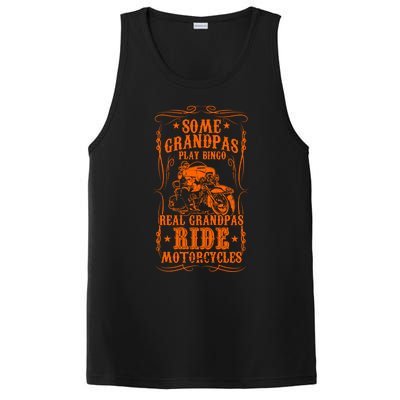 Some Grandpas Play Bingo Real Grandpas Ride Motorcycles Cute Gift PosiCharge Competitor Tank