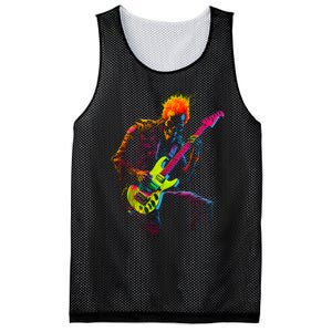 Skeleton Graphic Playing Guitar Rock Band Mesh Reversible Basketball Jersey Tank