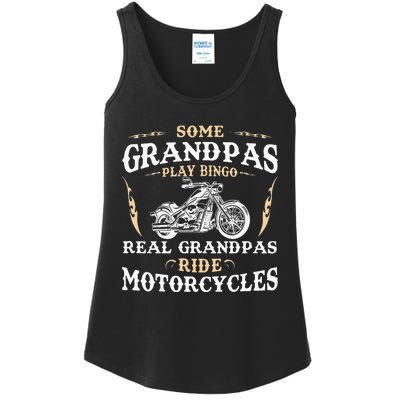 Some Grandpas Play Bingo Real Grandpas Ride Motorcycles Ladies Essential Tank