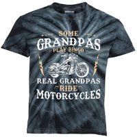 Some Grandpas Play Bingo Real Grandpas Ride Motorcycles Kids Tie-Dye T-Shirt